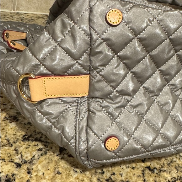 MZ Wallace Large Sutton Travel Bag – Sable Pearl Metallic – Discontinued Color - Picture 9 of 13